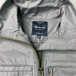 Madewell Women’s Utility Zip Jacket | XS | Gray | Style C3394SP16